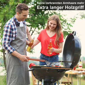 7 in 1 grillspachtel für Barbecue Grill, Multifunktion Grillbesteck mit Holzgriff, Eingebaute grillbesteck-set-Funktion,Kreativer Grillwender, Einzigartige Grillwerkzeuge, Grillen Geschenke für Männer